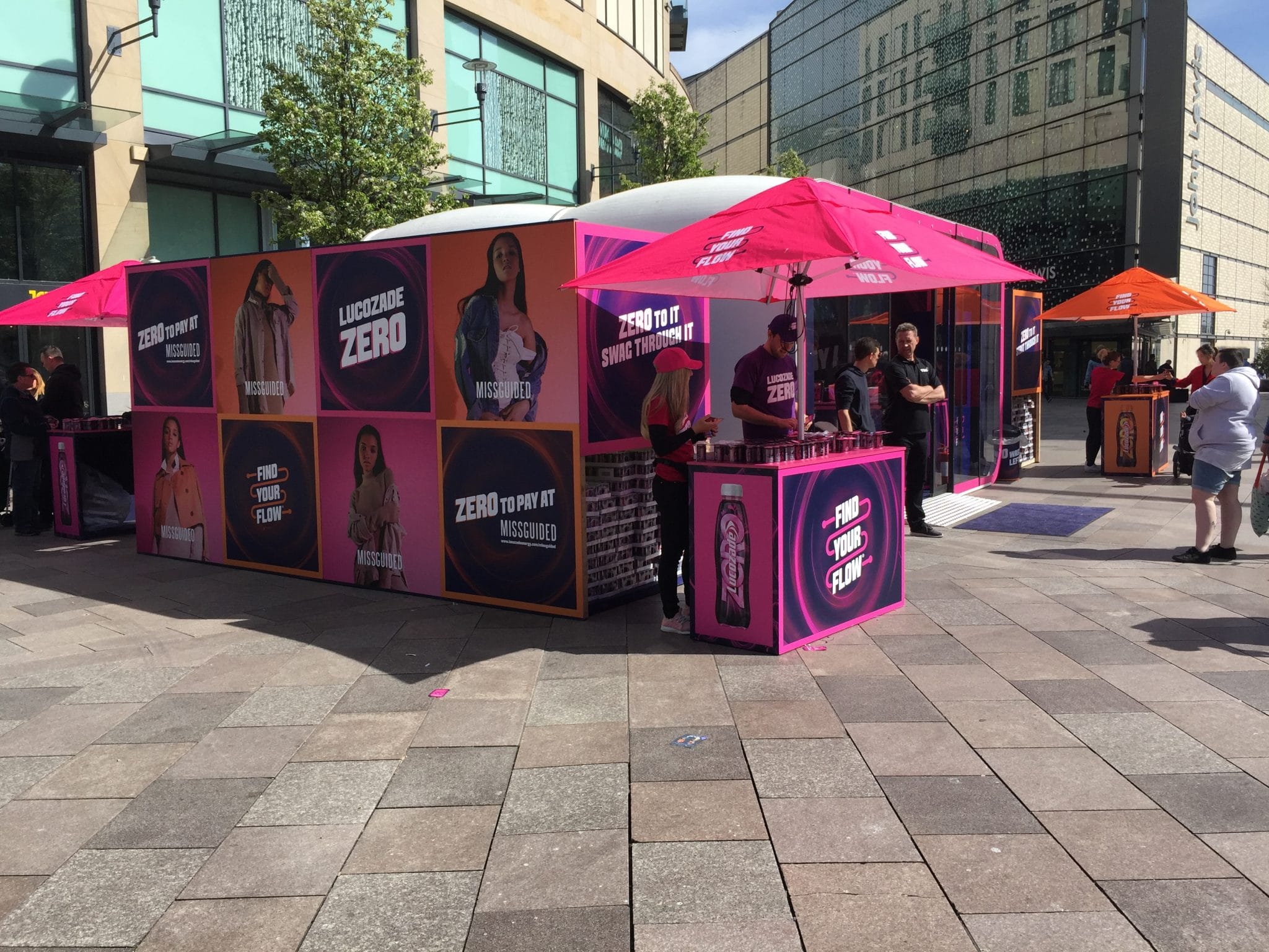 Lucozade parasol