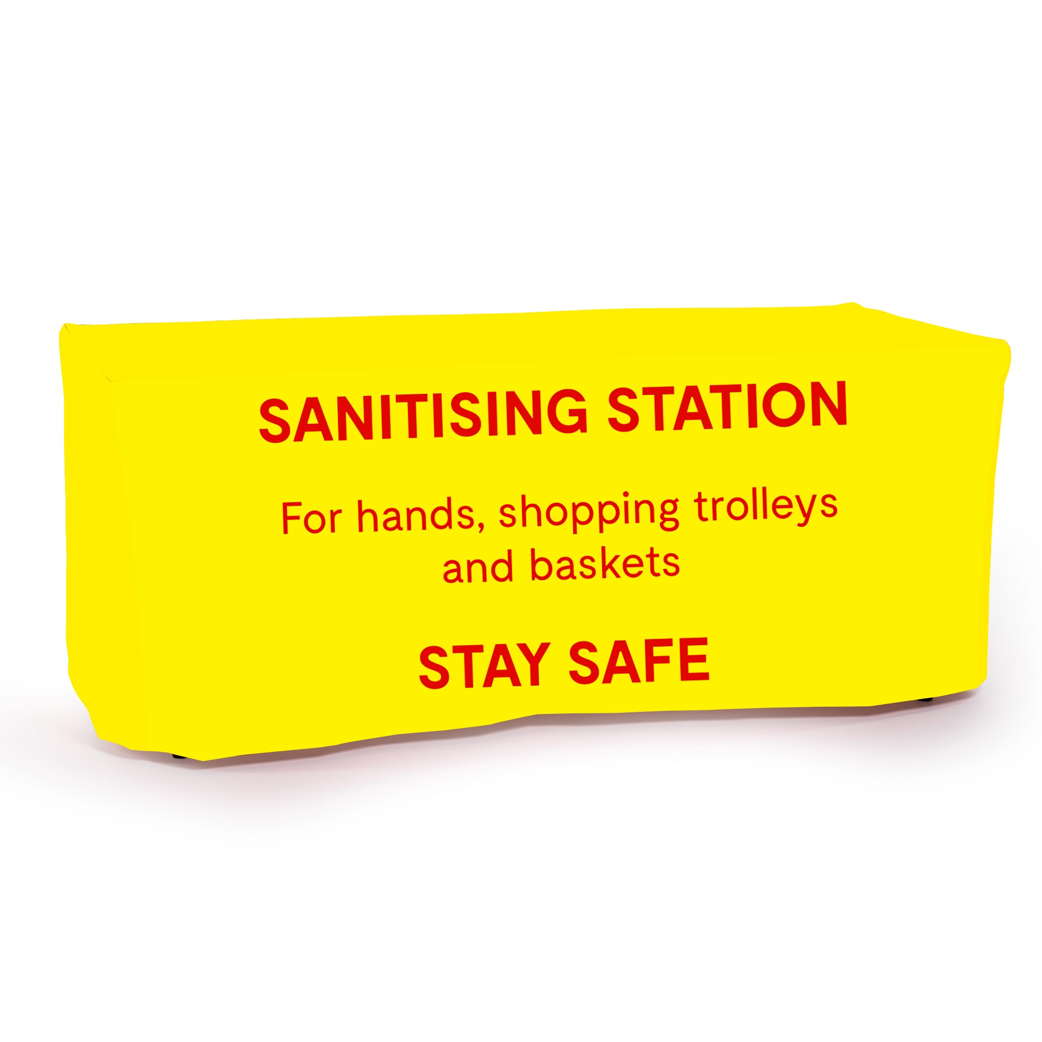 Sanitising Station Table and Printed Cover