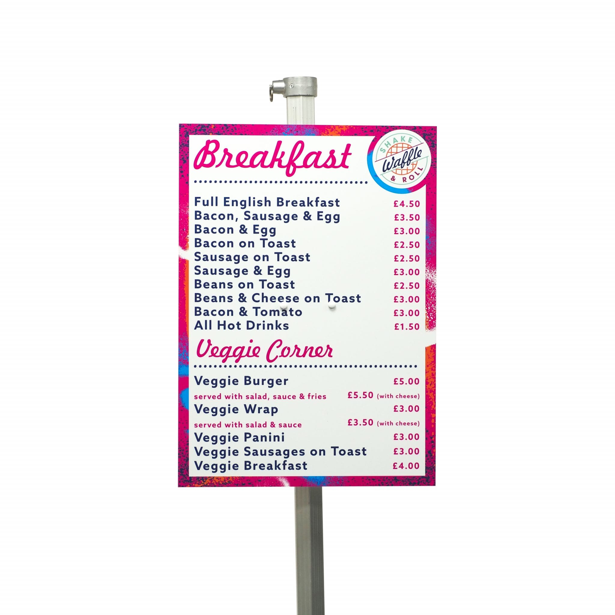 Instant Shelter Menu Board System